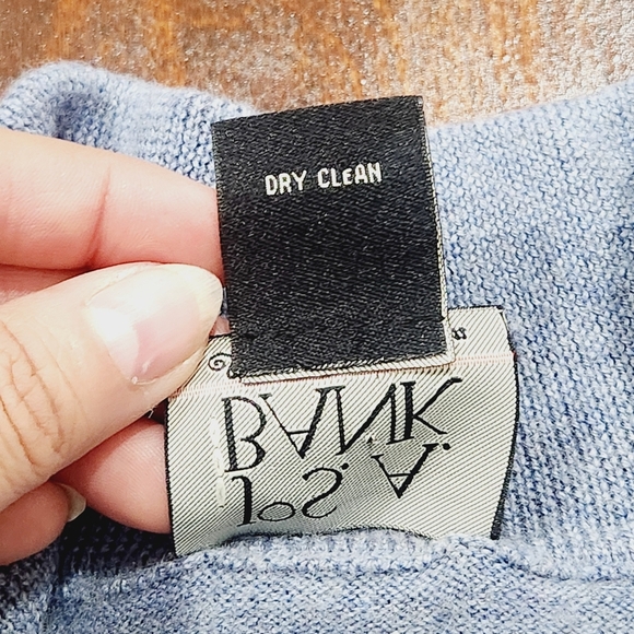 Jos A Bank Traveler 100% Merino Wool 1/4 Zip Pullover Sweater Blue Mens  L - Picture 5 of 5